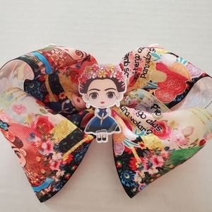 Frieda Kahlo Hair Bow Colorful Ribbon Colorful Artistic  Famous Women